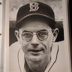 Dom DiMaggio Boston Red Sox Joe's Brother Baseball Player 8x10 Glossy Black and White Photo Vintage Collectible
