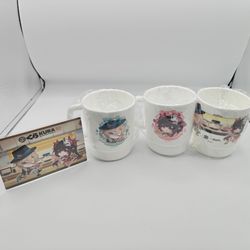 Honkai: Star Rail x Kura Sushi Collaboration plastic cup set.