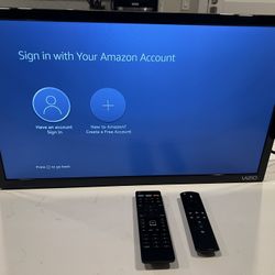 24” Vizio TV + Amazon Fire Stick + Wall Mount
