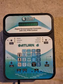 Grow Equipment   Titan Controls Saturn 6 Digital Environmental Controller with CO2 PPM Control