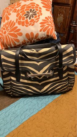 Zebra pattern coach purse, wallet & umbrella