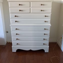 Solid wood Dresser Recently Painted New Hardware Cedar Bottom Drawer
