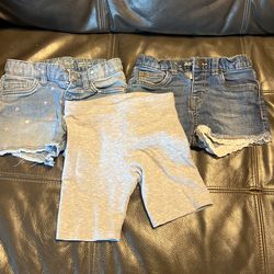 Girls Jean Shorts, Stretch Shorts Size 5t