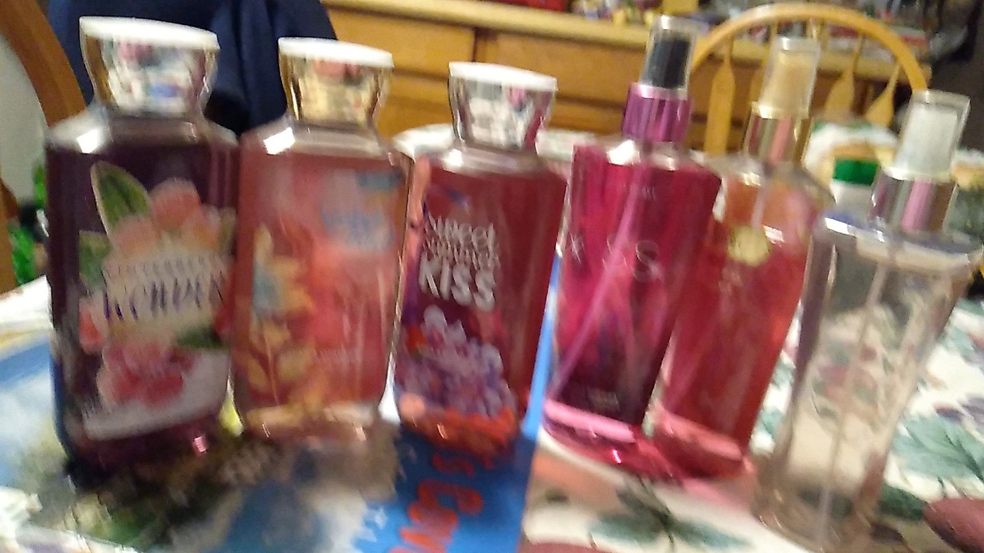 Bath & Body works shower gel and perfume. 5 bottles for $15
