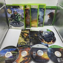 Halo 1 Through 5 Collection OG Xbox 360 4 Game Bundle Halo 1,2,3,4 5Tested