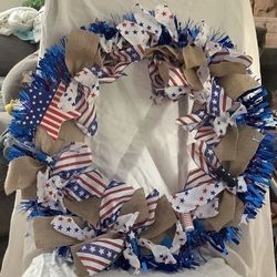 18” Patriotic Wreath 
