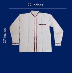 Guayabera blanca shirt camisa manga larga