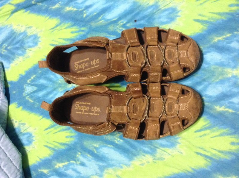 SKECHERS Athletic Sport Water Trail Sandal Shoes Slip-on Bungee Lace