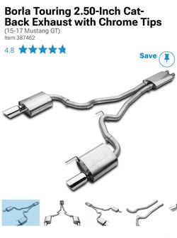 Borla exhaust  2.50-Inch Cat-Back