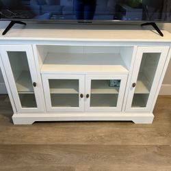 White TV stand