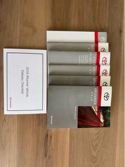 2018 Toyota 4Runner Owners Manuals