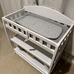Free Nice White Baby Changing Table 