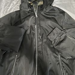 Jacket With Camo Hood