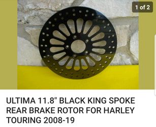 Harley New Black 11.8" rear rotor