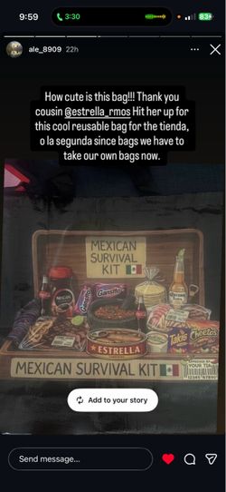 Mexican Survival Kit Reusable Tote Bag