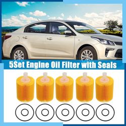 5-PACK Car Engine Oil Filter for Toyota 4Runner 2010-2023 NO.04152-YZZA5