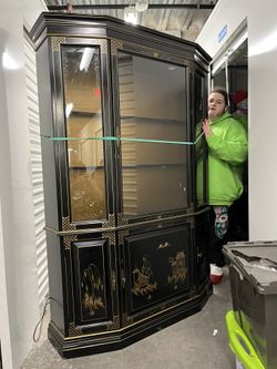 Antique Chineese China Cabinet 💕 Make Offer👈👈👈