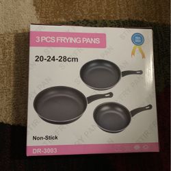 3 Pcs Frying Pans