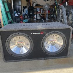 Subwoofers With Box And Amp For Sale 