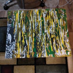 Abstract Painting Acrylic On Thin Canvas