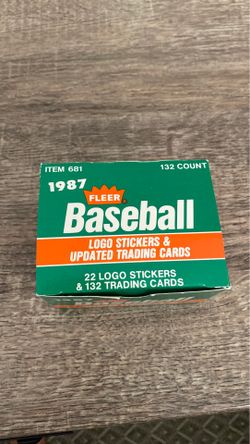 1987 baseball cards (Fleer)...opened but all cards are there...you can count them.