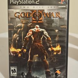 God of War 2 Two Disc Set Sony PlayStation 2 PS2 CIB Complete In Box Black Label
