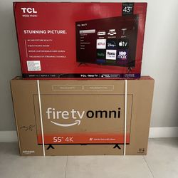4K Smart TVs 43 Inch And 55 Inch Brand New And Sealed 