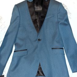 Men Black & Blue Jacket