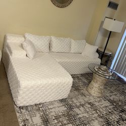 Brand New Sofa Set With Floor Lamp Size In Photo we just bought it and can’t take it With Us You can move it out of the patio easy access no Stairs 