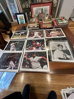 2004 Boston Globe Red Sox Pictures Mint Cond With A Ted Williams Picture Added