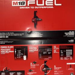 Milwaukee M18 Fuel Mud Mixer. Tool Only. Model #2810-20. 