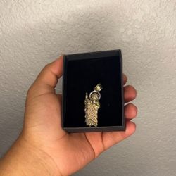 Gold saint jude pendant 