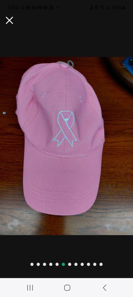 New Women's Pink Breast Cancer Baseball Hat/cap $20 OBO