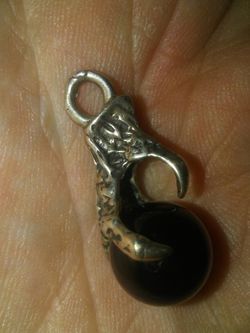 Sterling silver. Dragon charm very old