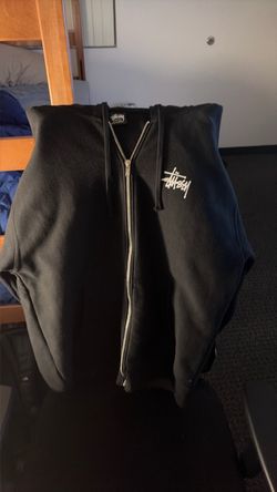 Stussy Black Zip-Up Hoodie