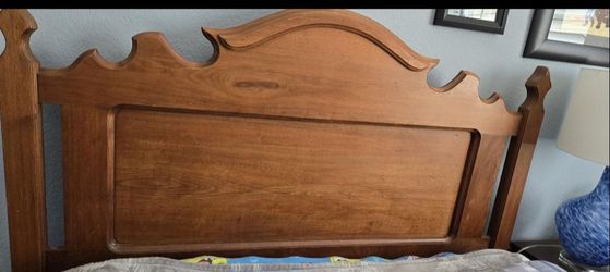 Solid Wood vintage headboard/footboard