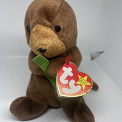 Ty Beanie Babies - Seaweed The Otter - Style 4080 - Rare!