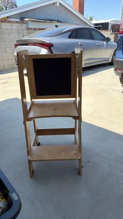 Kids kitchen booster desk