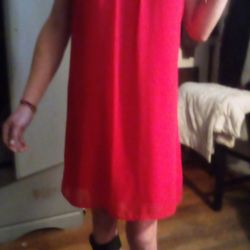 SWEETEST RED A .BYER EVENING DRESS!!