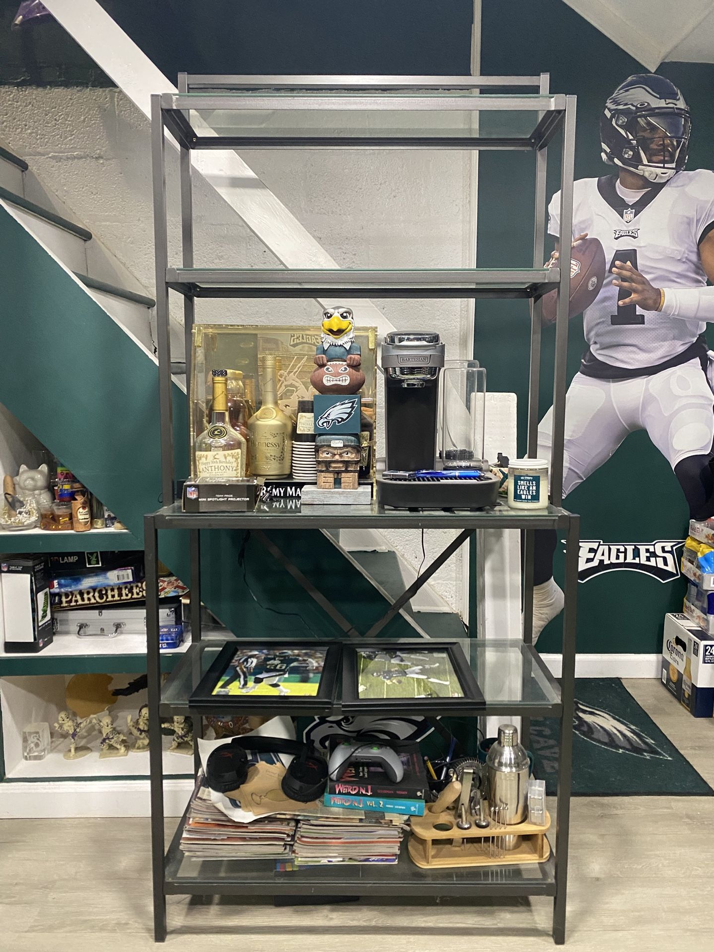 5 Level Pantry Shelf With Glass