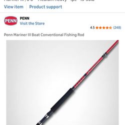 Fishing Rod Penn Mariner   6'6" - Medium Heavy - 1pc - 30-50 lb