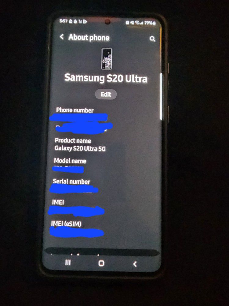 Samsung S20 Ultra 