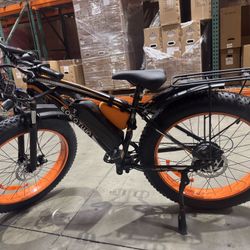 Large battery fat tire electric bicycle
