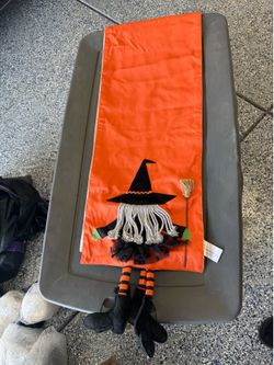 Halloween witch table runner