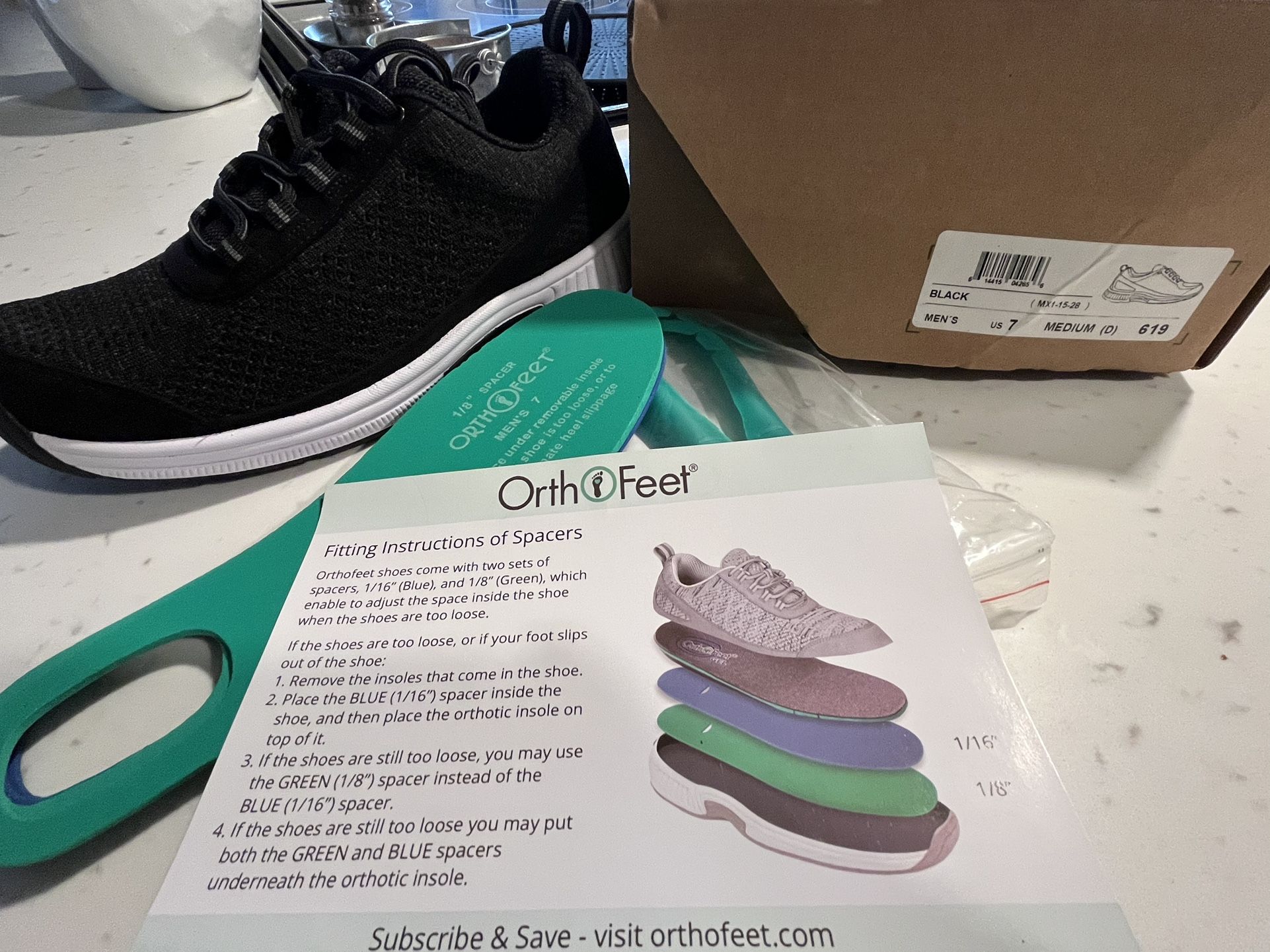 New OrthoFeet size Shoes