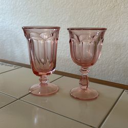 Pink Stemware