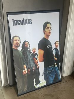 Framed posters (Incubus, Linkin Park, Red Hot Chili Peppers)