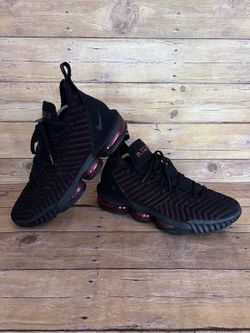 Nike LeBron 16 Fresh Bred Black Red Men's Size 10.5