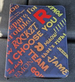 Team Rocket themed Pokémon zipper binder new