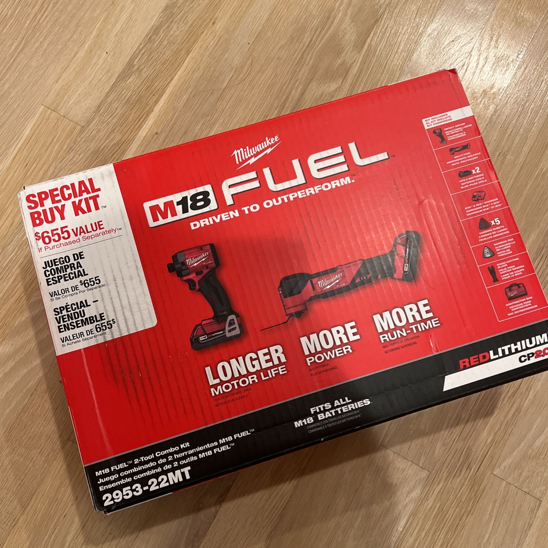 Milwaukee M18 Fuel 2953-22MT Combo Kit